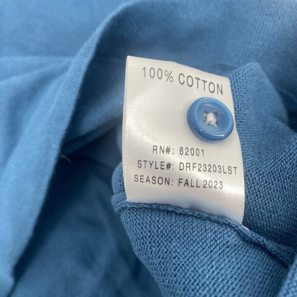 DSTRCT&ROW Sweater Mens Size XXL Collared Blue Stripe Pullover Stitchfix NWT - Picture 9 of 10